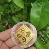 Oro Puro 999 Pegatina de Oro para Teléfono 2mg Paz y Alegría Dios de la Riqueza con Adhesivo Trasero Pequeño Regalo para Atraer Tráfico Fabricante Mayorista