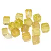 Citrino Natural Cubo de Açúcar Produtos Semi-Acabados Amarelo Limão Amarelo Brasileiro Contas Soltas Individuais Pulseira Joias Contas Espaçadoras Acessórios Atacado