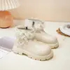 Botas Curtas Lolita com Laço Estilo Coreano para Meninas Modelo Outono/Inverno 2026 Botas Curtas Princesa com Renda e Solado Macio para Meninas