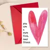 Tarjeta de San Valentín Nueva Transfronteriza con Juego de Sobres para Parejas y Amantes Tarjeta Plegable con Mensaje de Bendición Escrito a Mano