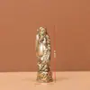 Estátua antiga de latão puro dos Oito Imortais cruzando o mar, ornamento de mesa, colecionáveis diversos antigos, itens de latão antigos para atacado