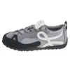 Zapatos de entrenamiento alemanes para mujer que aumentan la altura, nuevo modelo otoño 2026, cuero suave, bloques de color retro, suela suave y cómoda, casual deportivo, zapatos Forrest Gump