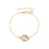 Pulseras de Moda de Venta Caliente Europeas y Americanas con Incrustaciones de Diamantes de Veinte Constelaciones, Pulseras Redondas Huecas Personalizadas y Versátiles, Regalos para Parejas de Estudiantes