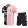 2526 Real Madrid Manga Corta Miami Uniforme de Entrenamiento Adulto Manga Corta Uniforme de Fútbol Transpirable Nápoles Traje de Manga Corta