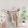 Estante de Exhibición para Tienda de Ropa Montado en la Pared Perchero Dorado para Ropa Colgante de Pared Estante de Exhibición Estante Minimalista Moderno de Moda Estilo Nuevo