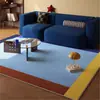 Alfombra Retro Simple Antigua de Terciopelo Cristal para Sala de Estar, Decoración para Dormitorio, Resistente a las Manchas y Absorbente de Agua, Manta de Noche para Cama, Tapete para Mesa de Centro de Sofá