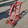 Máquina Enroladora de Mangueira de Água para Resgate de Incêndio, Carrinho Móvel Tipo Retrator Manual/Elétrico de Mangueira de Água