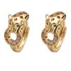Estilo Europeu e Americano Personalidade Estilo Retrô Micro-incrustado Zircon Cheetah Brincos High-end Nicho Simples Luz Luxo Moda Brincos