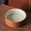 Tazón Negro Perro Puro Tazón para Perros Tazón de Comida Agua Potable Cerámica Tazón para Mascotas Tazón de Arroz Perro Adulto Diámetro Grande Anti-Vuelco Elevación Protección del Cuello