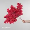 Ramo artificial de hojas de roble para boda, material floral de 5 puntas hoja Chunyu, flores artificiales para decoración de techo, arreglo floral, decoración de pasillo con follaje acompañante