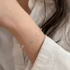 Pulseira Redonda de Zircônia Arco-Íris em Prata Esterlina S925 Chiheng para Mulheres Design de Nicho Ins Versátil Estilo Doce Simples