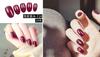 Pegatinas de uñas postizas para usar, parche para uñas terminado, parche para uñas, desmontaje, parche para uñas femenino, pegatina de uñas extraíble corta