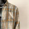 Camisa de Manga Larga para Hombre, Nuevo Estilo Otoño e Invierno 2025, Fresca y Elegante, Camisa a Cuadros de Manga Larga de Alta Gama, Chaqueta para Hombre
