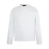 Camiseta básica de manga larga de color liso simple retro americana para hombre y mujer, nueva de otoño 2026, holgada, informal