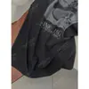 DestacadoYuran 26 Nueva Colección de Principios de Otoño: Camiseta de manga corta extragrande de lino y algodón lavada con enzimas de aire con estampado de banda de rock