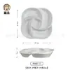 Plato creativo chino de melamina blanca vajilla de banquete de cocina privada plato de hotel restaurante plato de sopa plato de aperitivo plato personalizado