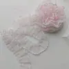 Materiales DIY Hechos a Mano para Ropa de Muñeca Dobladillo Lolita Doble Capa 66 Tul Ultra Suave Adorno de Encaje Dentado de Perro Fruncido
