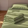 Sábana de color liso de una pieza para dormitorio de estudiante, uso doméstico individual estilo japonés, funda de edredón doble gruesa de tres piezas, no es algodón puro