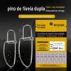 Conector de pino de fivela dupla de alta velocidade anel de oito caracteres amarelo embalagem Luya pino a granel pesca acessórios de pesca