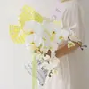 Papel de regalo para ramo fresco impermeable papel Ouya cuadros de verano cuadros florales materiales de embalaje papel de regalo para floristería