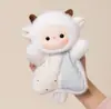 Muñeco Auténtico Compañero de Escritorio, Panda Rojo, Reposamuñecas de Ratón, Muñeco de Gato, Peluche, Regalo de Cumpleaños para Niñas