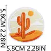 52 Peças Misturadas Tema Denim Ocidental Bordado Tecido Adesivos Patch Patch para Patch de Patch para Crânio de Patch para Roupas Cacto Decorativo