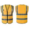 Chaleco de seguridad reflectante para construcción, tráfico, obras de construcción, overoles sanitarios, chaqueta de montar, logotipo impreso