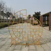 Novos Adereços de Casamento Chinês Pavilhão da Alegria Hexagonal Gazebo Cabana Guia de Estrada Ornatos de Círculo Concêntrico Tela de Reflexão da Lua Mingxin Parede
