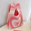 Coreia do Sul Ins Bolsa Tricotada Bolsa Vesicular de Menina Bolsa Quadrada Pequena Bolsa Tricotada de Ano Novo Bolsa de Mão Bolsa Tricotada Transversal