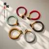 Accesorios para Colgante de Llavero de Anillo Semi-Terminado DIY Llavero Tejido a Mano con Nudo de Diamante Colgante para Llavero de Coche Bolsas Colgantes Accesorios Pequeños Colgantes