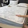 Falda de Cama Gruesa de Felpa de Leche Tallada para Invierno, Pieza Única, Manta de Coral Fleece con Forro de Terciopelo, Protector de Colchón de Felpa, Juego de Tres Piezas