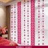 Decoração de Cortina Longa Listrada para Quarto de Casamento Guirlanda de Pingentes de Casamento Conjunto Dupla Felicidade para Quarto de Casa Nova Borboleta Sala de Estar