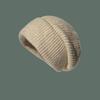 Corea del Sur Dongdaemun Gorro Apilable de Lana Japonesa Cálido Protección para las Orejas Gorro de Lana Cabeza Grande Holgado Gorro Apilable Rojo de Internet