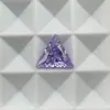3X3~8X8Mm 5A Wuzhou Piedra Preciosa Artificial Triangular Ángulo Recto Zircón Colorido Zirconia Cúbica Sintética Cuentas Sueltas