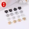 Relleno de Oro de 14K Conservación del Color Hoja de Loto Separador Joyería Cuentas de Cristal Cuentas Sueltas Pulsera Collar Accesorios Hechos a Mano DIY Accesorios