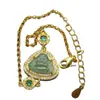 Pulsera Colgante Buda Maitreya de Jadeíta Birmana Natural Grado A Nuevo Estilo Chino Temperamento Diverso 9067
