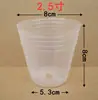 Copo Transparente para Mudas Vaso Branco para Mudas Vaso Nutritivo Suculenta Dendrobium Orquídea Vaso Transparente Phalaenopsis Copo Plástico Nutritivo