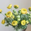 Con Yang Siembra de Cabello Simulación 5 Lulian Pequeños Nórdico ins Decoración del Hogar Boda Flor Falsa Peonía Flor de Simulación