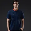 Restaurante Sabor Infinito Ropa de Trabajo de Chef Manga Corta Cocina Restaurante Nuevo Estilo Ropa de Chef Uniformes de Chef para Hombre