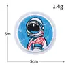 Serie de Astronautas Estrellados Pegatinas de Tela Bordadas Parche de OVNI Espacial Insignia Niño Etiqueta Bordada para Computadora Venta al por Mayor en stock