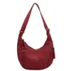 Bolsa Transversal de Nylon Nova Tendência Transfronteiriça para Mulheres 2025 Nova Bolsa de Ombro Casual para Estudantes Deslocamento Bolsa Bolinho