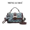 Bolso Pequeño Cuadrado de un Solo Hombro Cruzado de Nuevo Estilo 2026, Simple y Elegante para Mujer, Bolso de Mano de Moda para el Trabajo con Diseño de Bloques de Color, Casual y Versátil