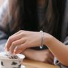 Pulsera de Plata de Moda para Parejas con Patrón Anaglifo Vintage de Estilo Nacional ins Nicho Trendy para Hombre y Mujer de AliExpress