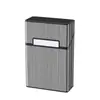 Paquete de 20 Estuches Magnéticos para Cigarrillos, Adecuado para Cajetillas Blandas y Duras, Resistente a la Presión y a la Humedad, Hecho de Aleación de Aluminio, Caja de Cigarrillos Portátil con Grabado