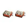 Af10.0 Placa enchufable montada lateralmente Pin tipo O Socket de carga USB 2.0 Conector hembra Pin tipo O Enchufe lateral USB 2.0