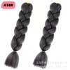 Productos de trenzas grandes monocromáticas Comercio exterior África Europa y América Color Seda de alta temperatura Trenza sucia Trenza grande Peluca caliente transfronteriza