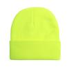Gorro Tejido de Color Sólido Y Otoño e Invierno Cortavientos Gorro Tejido Acrílico Gorro Cálido de Lana Gorro de Tejer al Hombro Logo al por Mayor