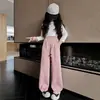 Pantalones de niña primavera y otoño 2024 nuevos pantalones deportivos para niños ropa exterior pantalones casuales de tobillo atado para niñas pantalones holgados