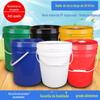 Balde de Tinta Azul 20L Balde de Óleo Boca Larga Balde de Plástico Balde de Embalagem Balde 20 litros 20kg kg pode ser equipado com bico