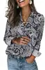 Camisa Feminina Europeia e Americana Solta com Lapela Manga Longa de Botão Único Temperamento Casual Versátil para o Dia a Dia